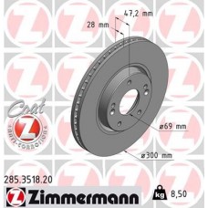 285.3518.20 ZIMMERMANN Гальмівний диск