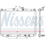 606544 NISSENS Радіатор охолодження двигуна
