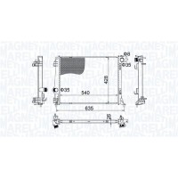 350213207400 MAGNETI MARELLI Радіатор охолодження двигуна
