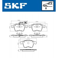 VKBP 80042 E SKF КомплеК т гальмівних колодок, дискове гальмо