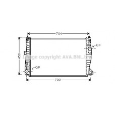 ALA2101 AVA QUALITY COOLING Радіатор охолодження двигуна