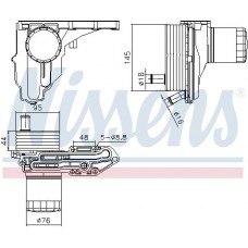 91329 NISSENS масляний радіатор двигунне олива