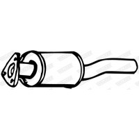 16003 WALKER Середній глушник вихлопних газів