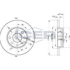 78BD1240-2 ICER Гальмівний диск