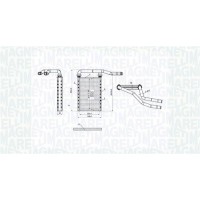 350218490000 MAGNETI MARELLI Теплообмінник обігрів салону