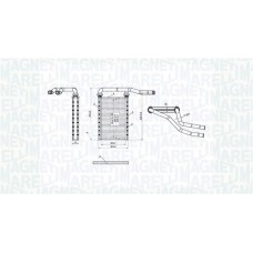 350218490000 MAGNETI MARELLI Теплообмінник обігрів салону