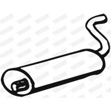 01800 WALKER Глушник вихлопних газів кінцевий