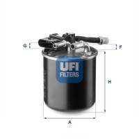 24.151.00 UFI Паливний фільтр