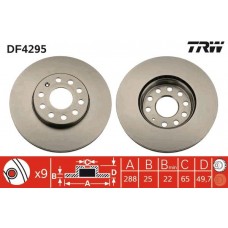 DF4295 TRW Гальмівний диск
