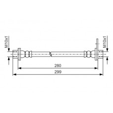 1 987 481 440 BOSCH Гальмівний шланг