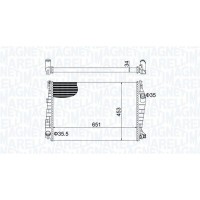 350213152000 MAGNETI MARELLI Радіатор охолодження двигуна