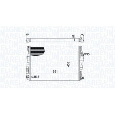 350213152000 MAGNETI MARELLI Радіатор охолодження двигуна