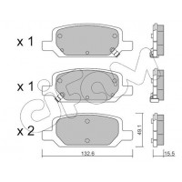 822-1278-0 CIFAM Комплект гальмівних колодок дисковий гальм