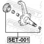 SET-001 FEBEST Ремкомплект поворотний кулак