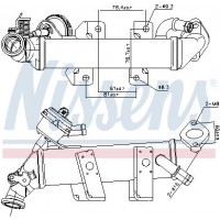 989389 NISSENS Радіатор рециркуляція ОГ