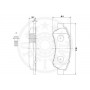12428 OPTIMAL Комплект гальмівних колодок дисковий гальм