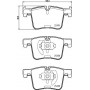 8DB 355 015-781 HELLA PAGID Комплект гальмівних колодок дисковий гальм