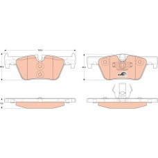 GDB1919 TRW Комплект гальмівних колодок дисковий гальм