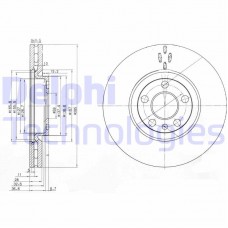 BG3740 DELPHI Гальмівний диск