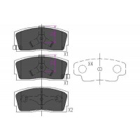KBP-1501 KAVO PARTS Комплект гальмівних колодок дисковий гальм