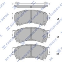 SP1475 Hi-Q Комплект гальмівних колодок дисковий гальм