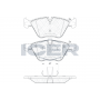 181683-203 ICER Комплект гальмівних колодок дисковий гальм