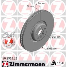 150.2963.32 ZIMMERMANN Гальмівний диск