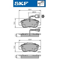 VKBP 80313 E SKF КомплеК т гальмівних колодок, дискове гальмо
