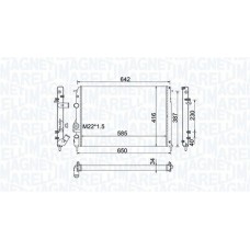 350213159100 MAGNETI MARELLI Радіатор охолодження двигуна