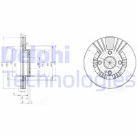 BG3509 DELPHI Гальмівний диск