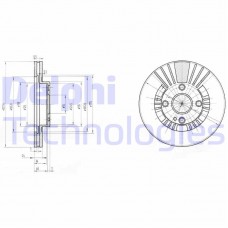 BG3509 DELPHI Гальмівний диск