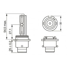 1 987 302 914 BOSCH Лампа розжарювання, Основна фара