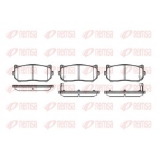 0649.02 REMSA КомплеК т гальмівних колодок, дискове гальмо