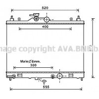 DN2375 AVA QUALITY COOLING Радіатор охолодження двигуна
