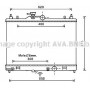 DN2375 AVA QUALITY COOLING Радіатор охолодження двигуна