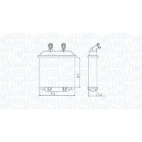 350218415000 MAGNETI MARELLI Теплообмінник обігрів салону