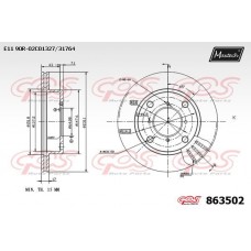 863502 MAXTECH Гальмівний диск