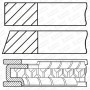 08-443000-00 GOETZE ENGINE Комплект поршневих кілець