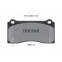 2627501 TEXTAR Комплект гальмівних колодок дисковий гальм