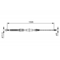 1 987 482 379 BOSCH Тросик, cтояночный тормоз