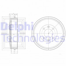BF169 DELPHI Гальмівний барабан