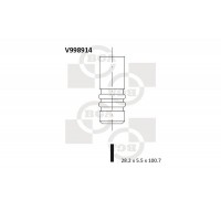 впускний клапан BGA V998914