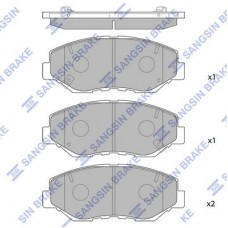 SP1237 Hi-Q КомплеК т гальмівних колодок, дискове гальмо