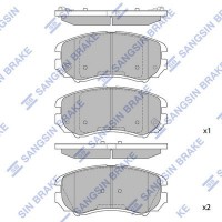 SP1202 Hi-Q Комплект гальмівних колодок дисковий гальм