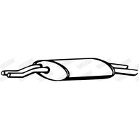 14012 WALKER Глушник вихлопних газів кінцевий