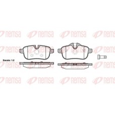 1417.00 REMSA КомплеК т гальмівних колодок, дискове гальмо