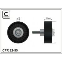 22-55 CAFFARO Паразитный / ведущий ролик, Поліклиновий ремінь