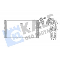 346480 KALE OTO RADYATÖR Теплообмінник обігрів салону