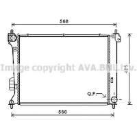HY2309 PRASCO Радіатор охолодження двигуна