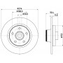 8DD 355 123-421 HELLA PAGID Гальмівний диск